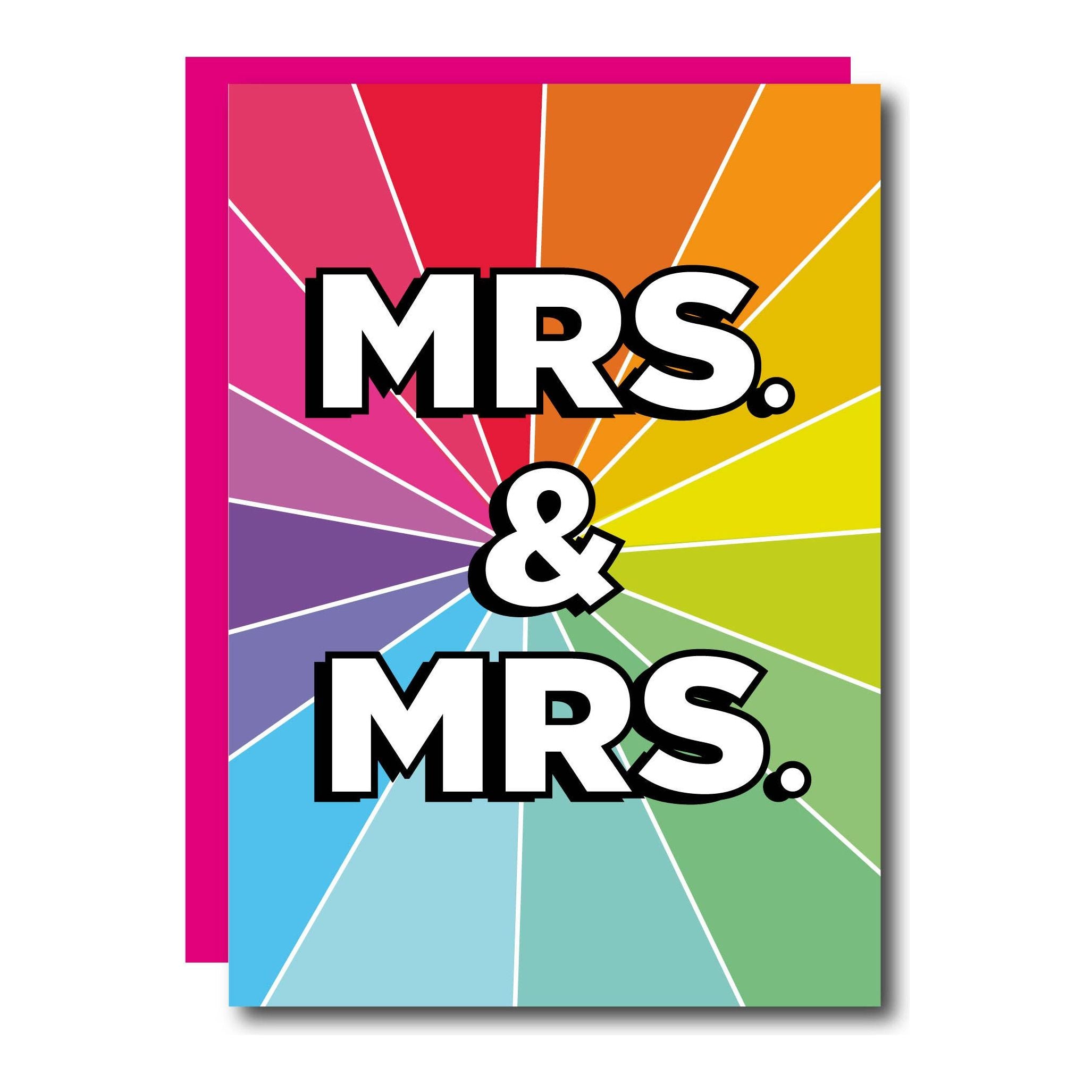 Carte de vœux de mariage LGBTQ+ WOMAN & WOMAN